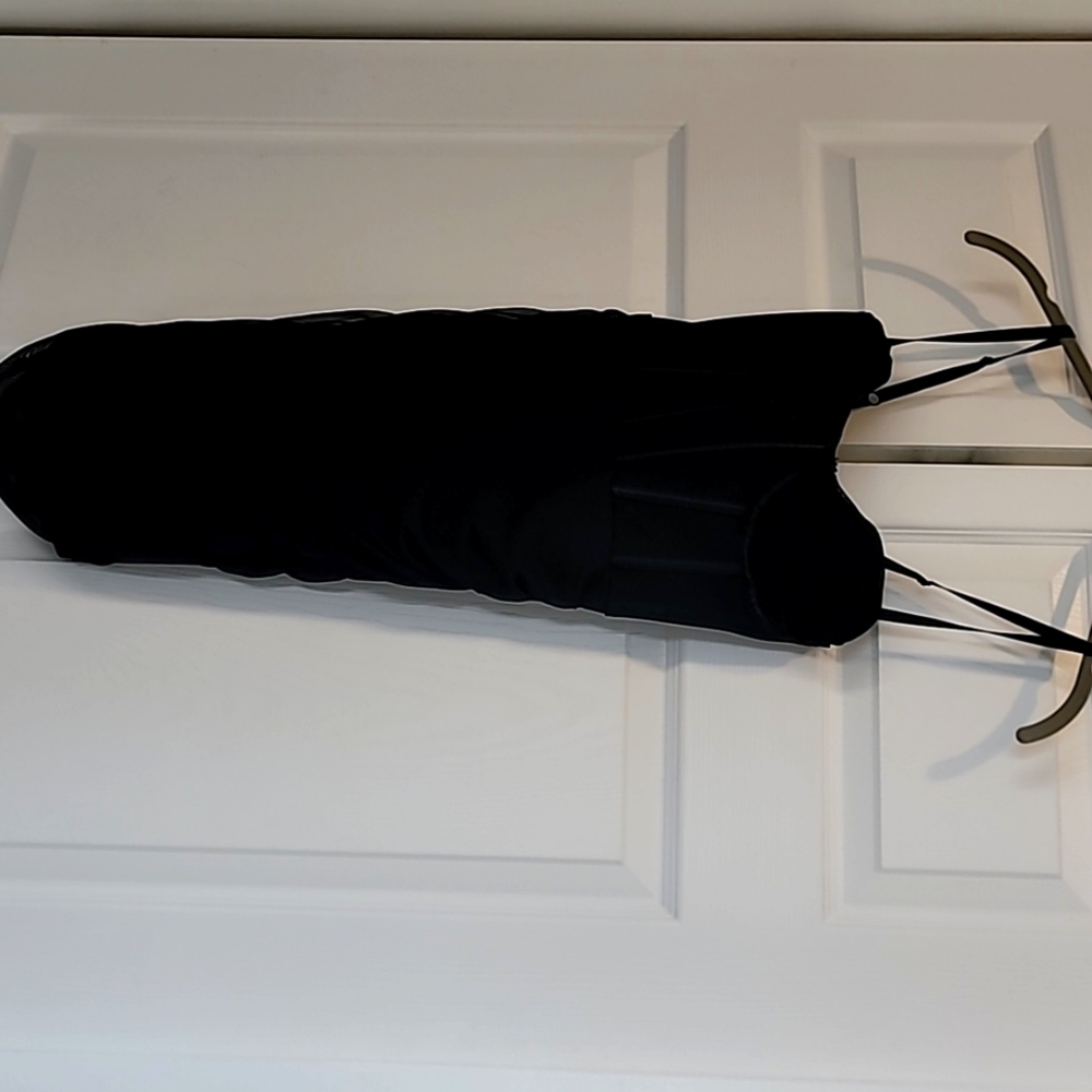 Black Corset Mini Dress, Med, Stretch